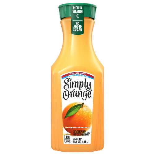 Simply Medium Pulp Orange Juice Image 1 of 6