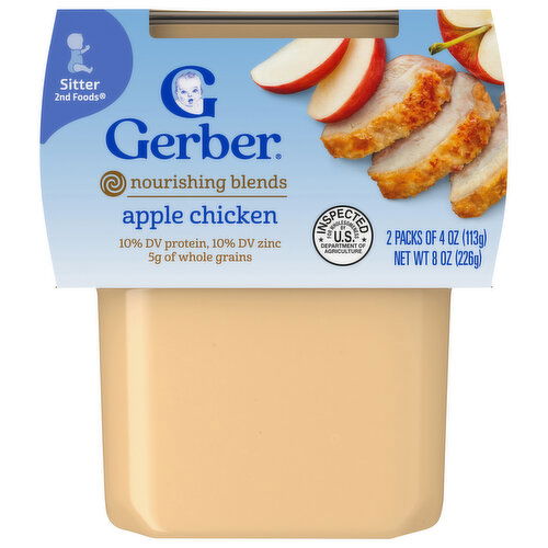 Gerber Sitter 2nd Foods Apple Chicken