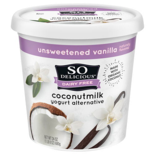 So Delicious Dairy Free Yogurt Alternative, Coconutmilk, Unsweetened Vanilla