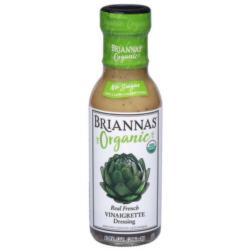 Briannas Organic Real French Vinaigrette Dressing