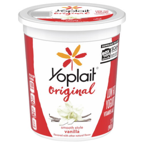 Yoplait Low Fat Smooth Style Vanilla Yogurt Image 1 of 6