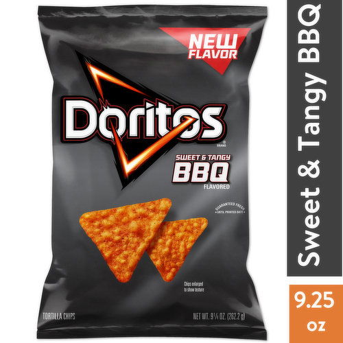 Doritos Tortilla Chips, Sweet & Tangy, BBQ Flavored