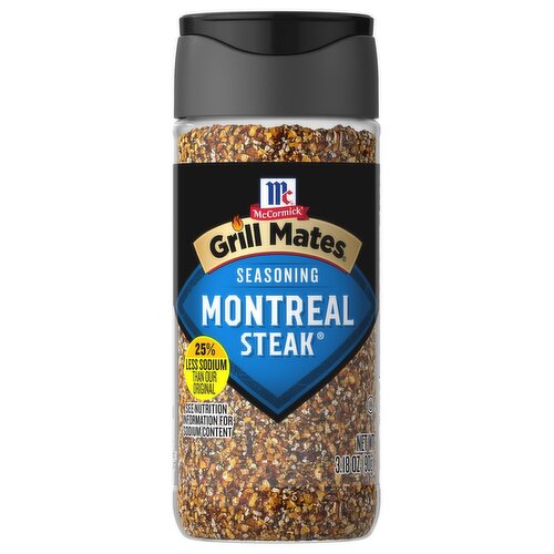 McCormick 25% Less Sodium Montreal Steak Seasoning