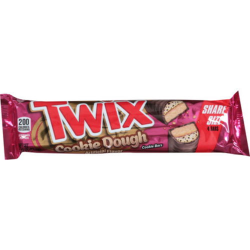 Twix Cookie Bars, Cookie Dough, Share Size
