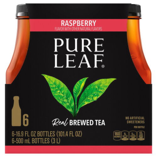 Pure Leaf Brewed Tea, Raspberry, Real