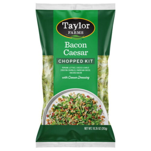Taylor Farms Bacon Caesar Chopped Kit with Caesar Dressing