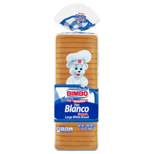 Bimbo Bread, White, Large