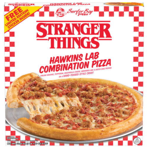 Stranger Things Hand-Tossed Style Crust Hawkins Lab Combination Pizza