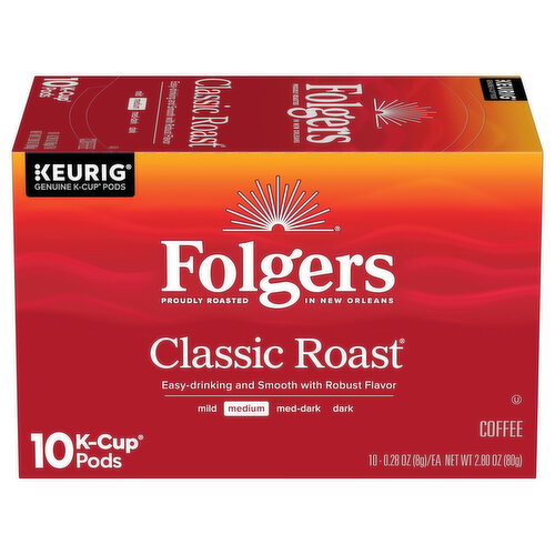 Folgers K-Cup Pods Medium Classic Roast Coffee Image 1 of 5