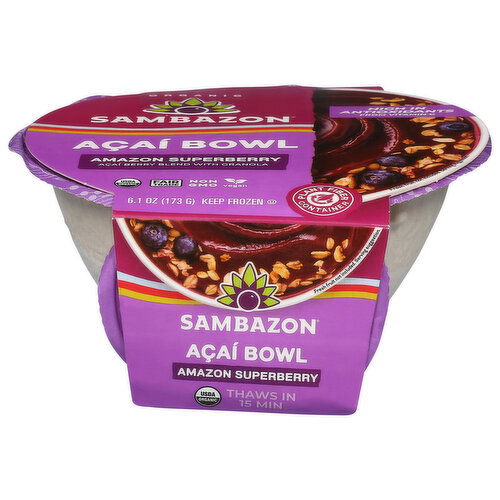 Sambazon Acai Bowl, Amazon Superberry, Organic