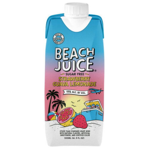 Beach Juice Strawberry Guava Lemonade, Sugar Free