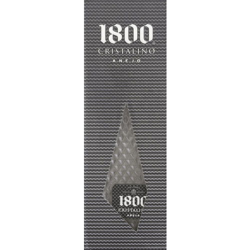 1800 Cristalino Tequila, Anejo, 1800