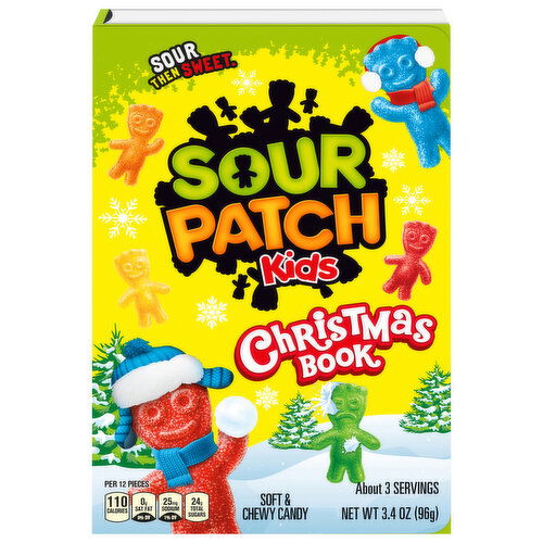 Sour Patch Kids Candy, Soft & Chewy, Christmas Book