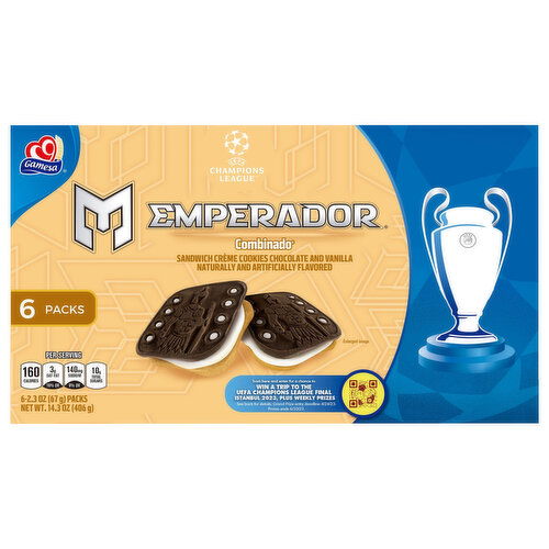 Gamesa Chocolate and Vanilla Sandwich Creme Cookies