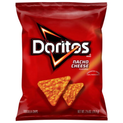 Doritos Tortilla Chips, Nacho Cheese Flavored Image 1 of 2