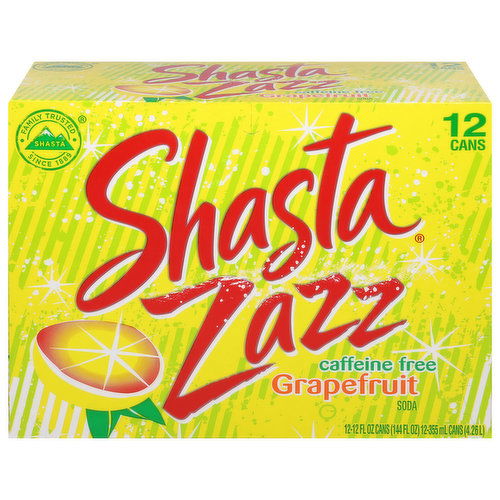 Shasta Soda, Caffeine Free, Grapefruit