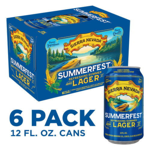 Sierra Nevada Sierra Nevada Summerfest Refreshing Summer Lager Craft Beer 6 Pack (12oz Cans)