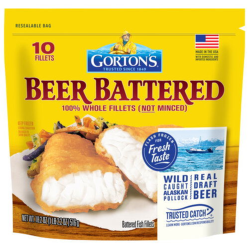 Gorton's Fish Fillets, Beer Battered