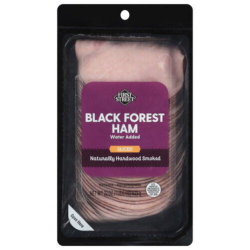 First Street Black Forest Ham, Sliced