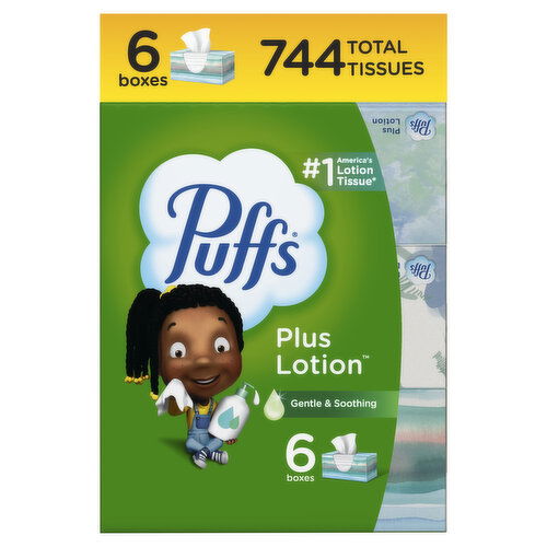 Puffs Plus Lotion Facial Tissue