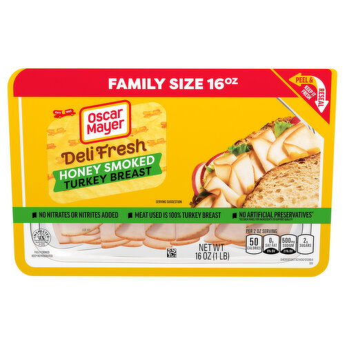 Oscar Mayer Honey Smoked Turkey Breast Family Size