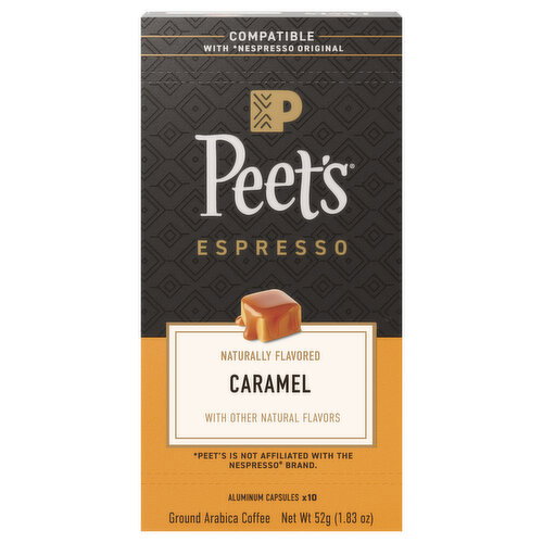 Peet's Aluminum Capsules Espresso Ground Caramel Coffee