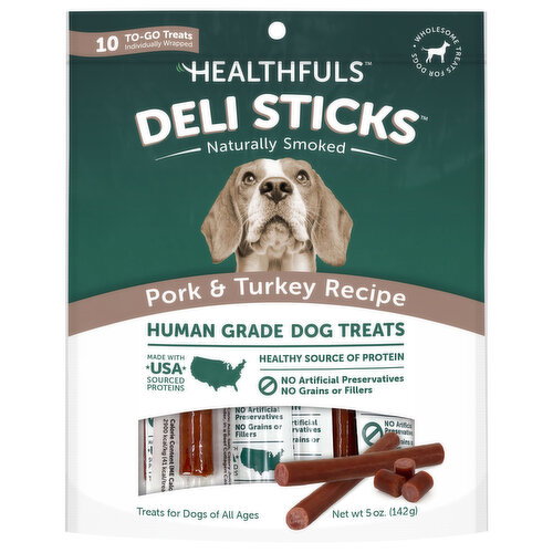 Healthfuls Human Grade Pork & Turkey Recipe Dog Treats