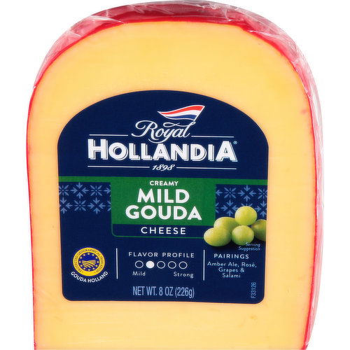 Royal Hollandia Cheese, Mild Gouda, Creamy