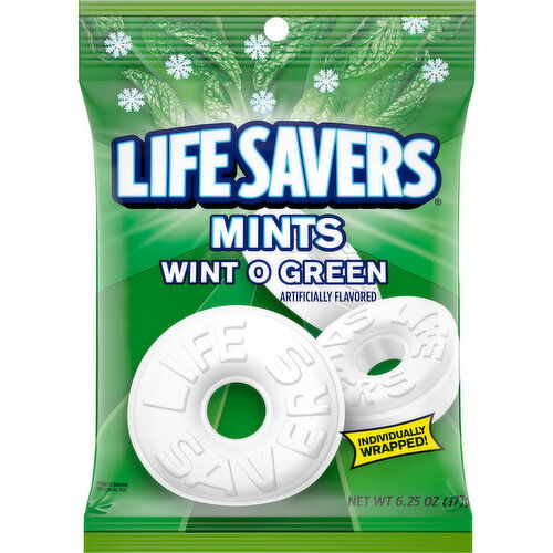 Life Savers Wint-O-Green Breath Mints Hard Candy