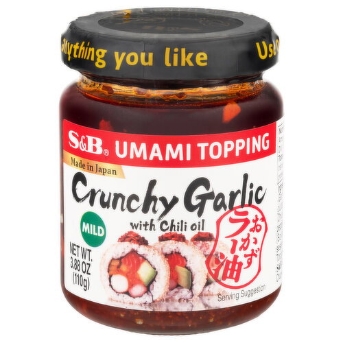 S&B Crunchy Garlic with Chili Oil Mild Umami Topping Image 1 of 6