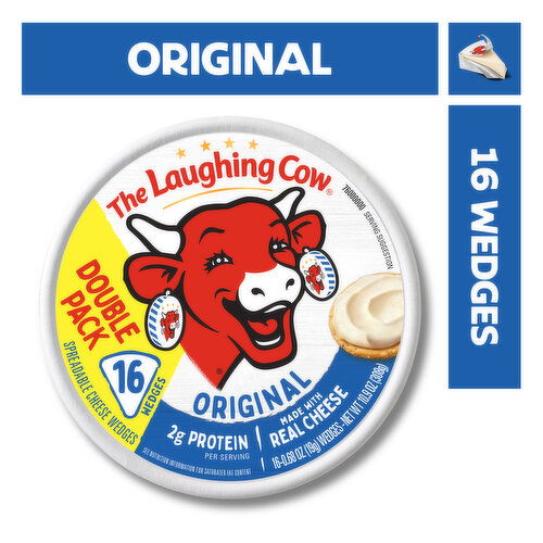 The Laughing Cow Cheese, Creamy Original, Double Pack