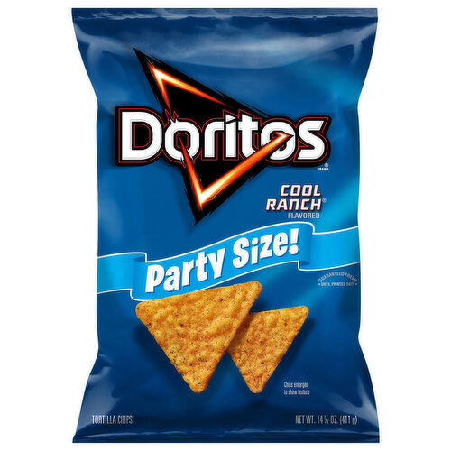 Doritos Cool Ranch Flavored Tortilla Chips Party Size!