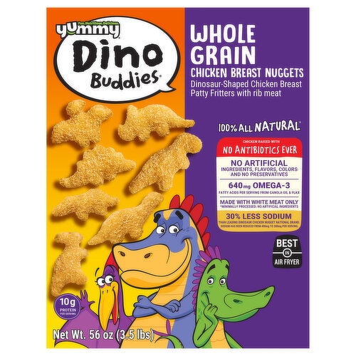 Dino Buddies Whole Grain Chicken Breast Nuggets Image 1 of 6