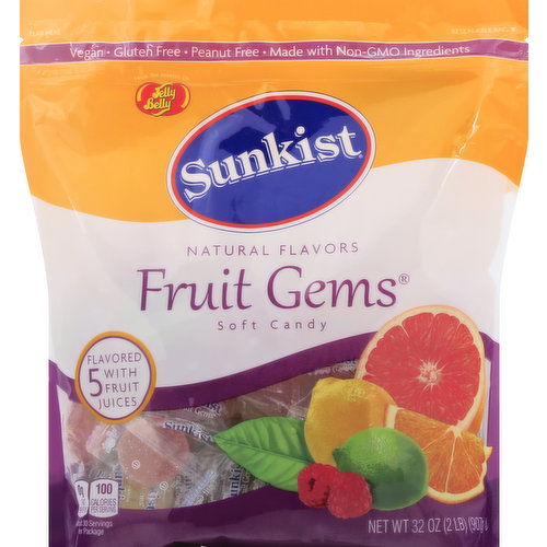 Jelly Belly Soft Candy, Fruit Gems