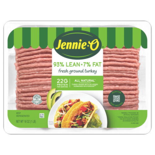 Jennie-O Turkey, Ground, Fresh, 93%/7%