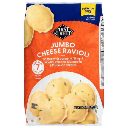 First Street Cheese Jumbo Ravioli Family Size