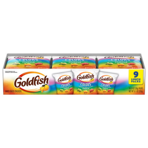 Goldfish Cheddar Baked Snack Crackers Lunch Packs Image 1 of 6