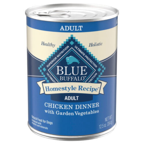 Blue Buffalo Natural Adult Chicken Dinner with Garden Vegetables Food for Dogs