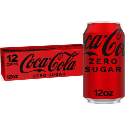 Coca-Cola Zero Sugar  Soda Soft Drink Fridge Pack Cans