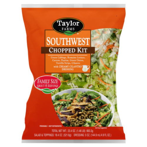 Taylor Farms Chopped Kit, Southwest, Family Size