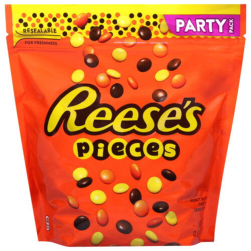 Reese's Pieces Peanut Butter Candy in Crunchy Shell Party Pack