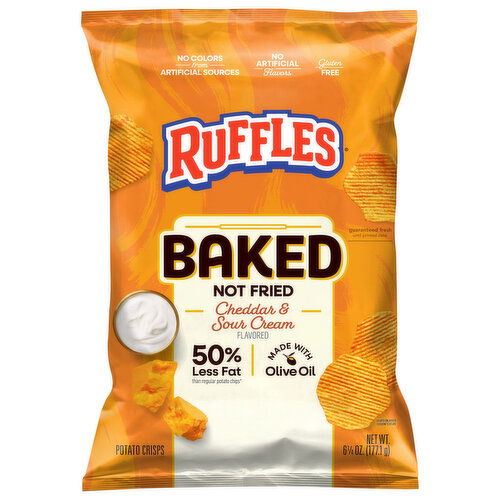 Ruffles Cheddar & Sour Cream Flavored Potato Crisps