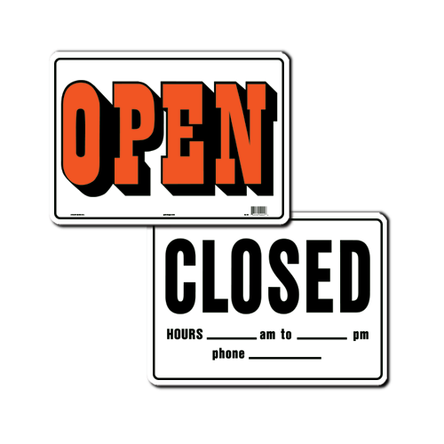 Open/Closed (Double Sided) 1 ct