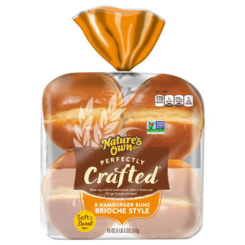 Nature's Own Brioche Style Hamburger Buns
