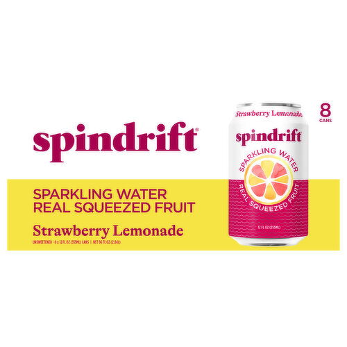 Spindrift Unsweetened Strawberry Lemonade