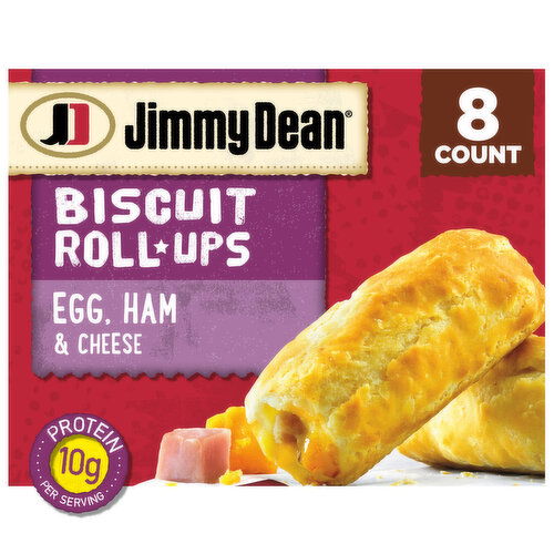 Jimmy Dean Biscuit Roll-Ups, Ham, Frozen Breakfast