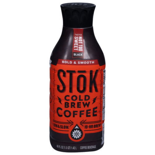 Stok Coffee Beverage, Cold Brew, Bold & Smooth, Black