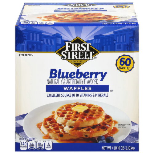 First Street Blueberry Waffles