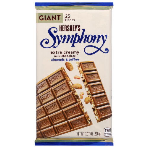 Hershey's Symphony Extra Creamy Almond & Toffee Giant Milk Chocolate