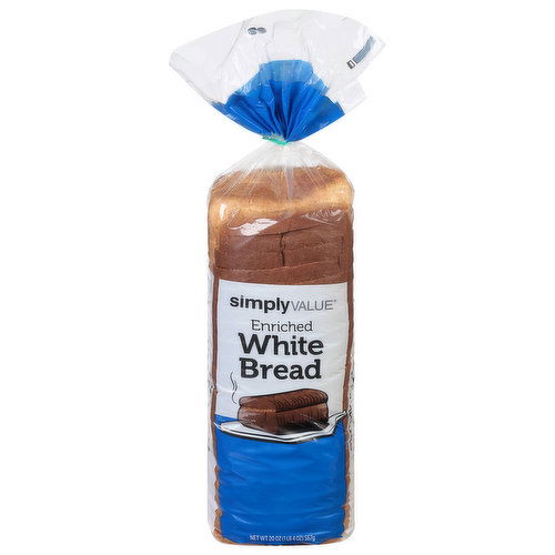 Simply Value Bread, Enriched, White